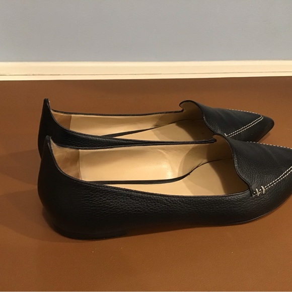 M. Gemi Black Pointed Toe Loafers SZ 40 - Picture 3 of 5